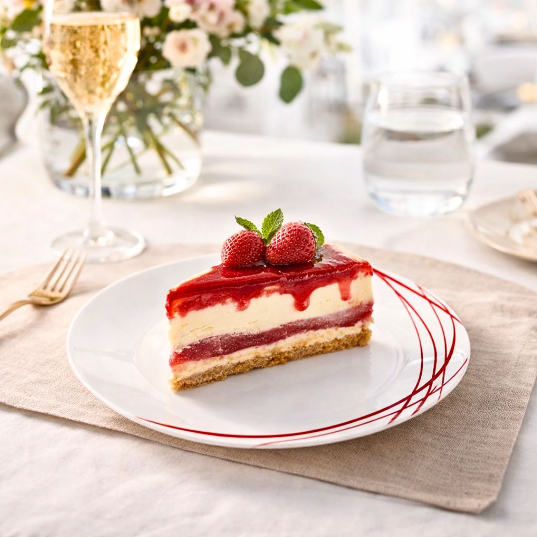 pjate embelsire domitille rouge 18 cm 6 cope