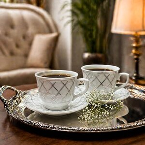 set filxhane kafe plume 6 cope