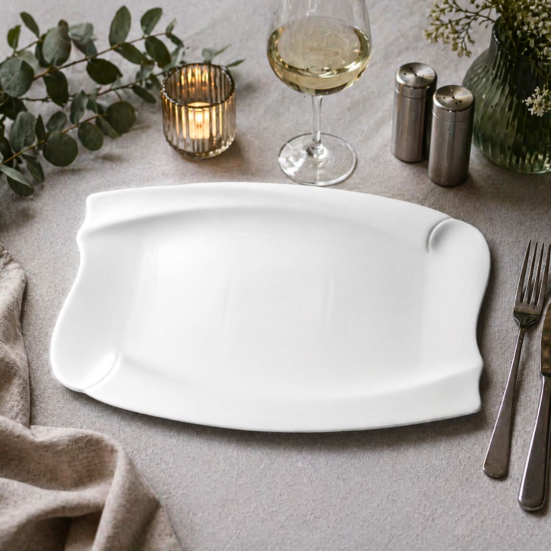 pjatance porcelani ovale 40 cm
