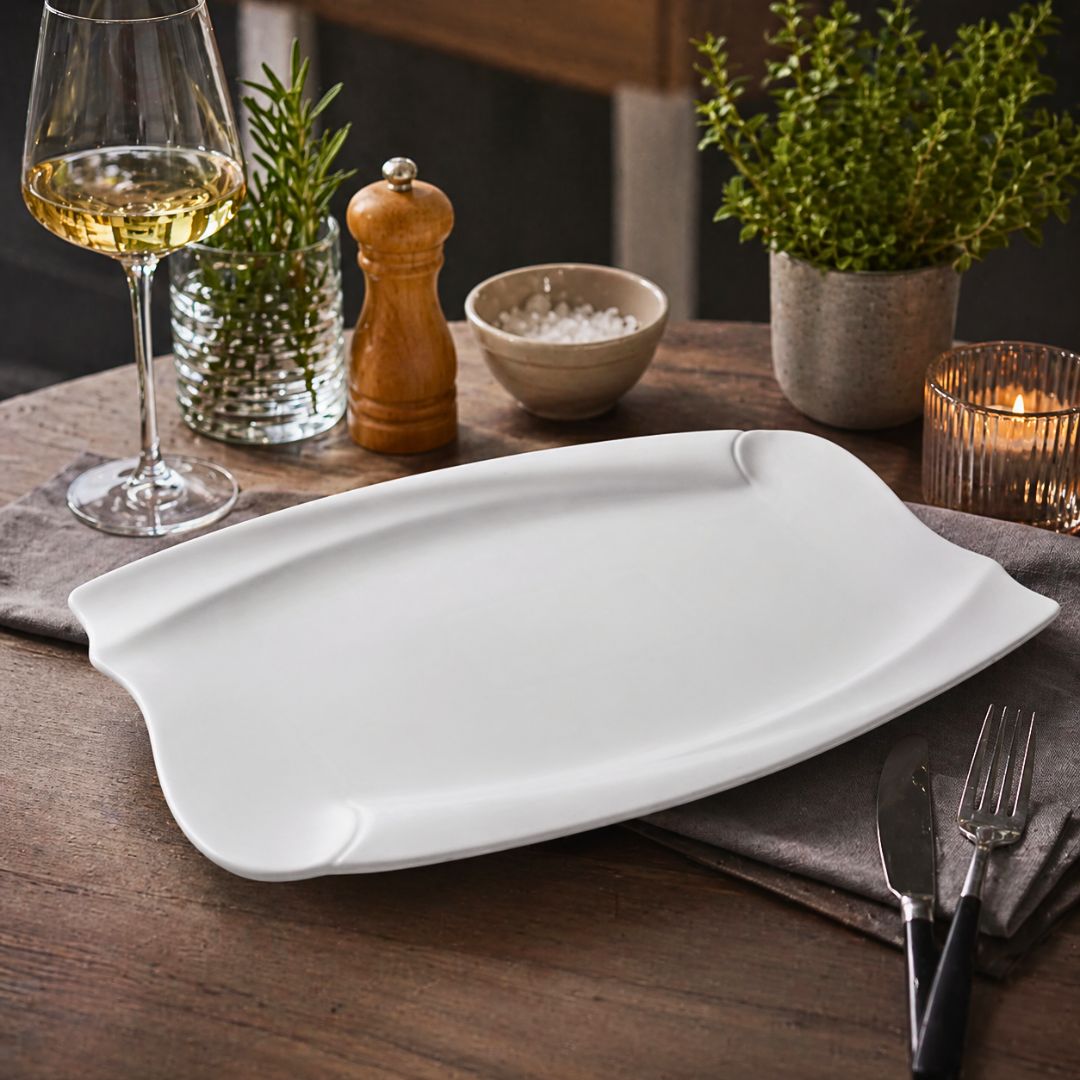 pjatance porcelani ovale 40 cm