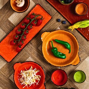 pjatance kendore vulcania orange 30x10 cm