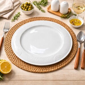 pjatance porcelani rrethore 35 cm