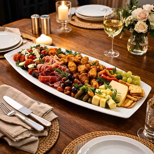 pjatance porcelani ovale 50 cm