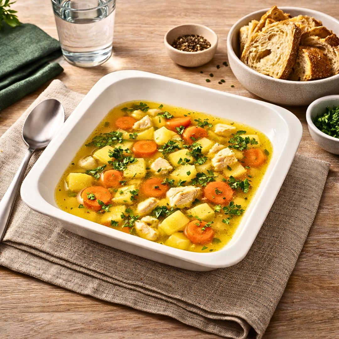 pjate soup white infinity 26x26 cm