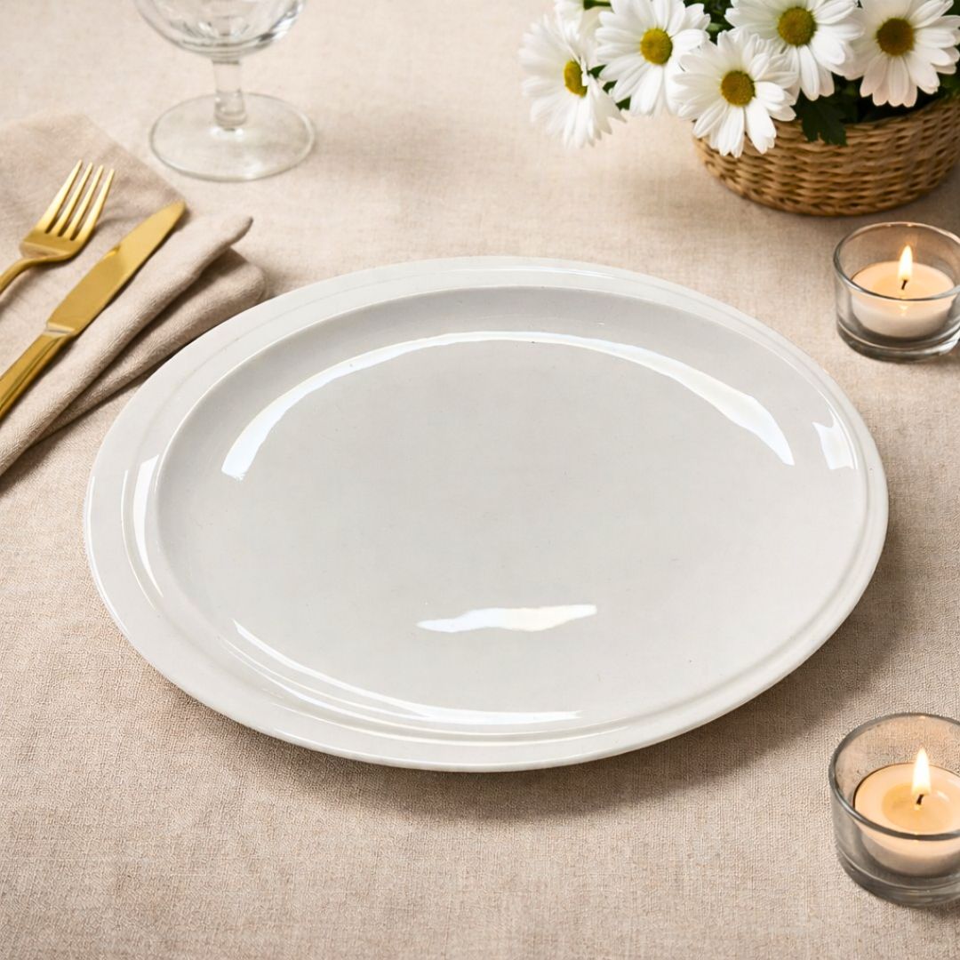 pjatance ovale resort white 28 cm