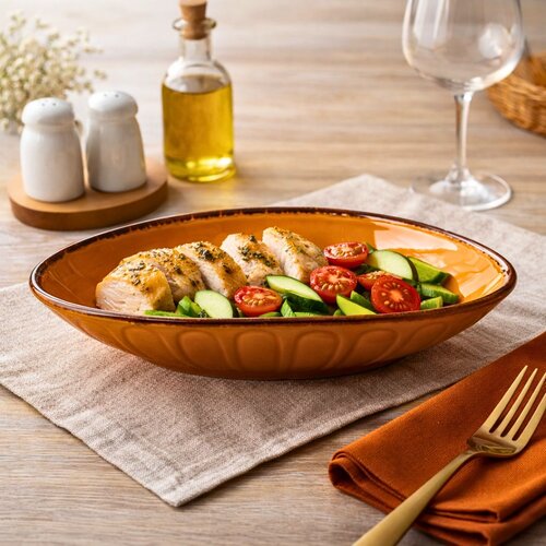 pjate ovale vulcania yellow 16,5x11 cm