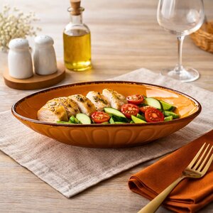 pjate ovale vulcania yellow 16,5x11 cm