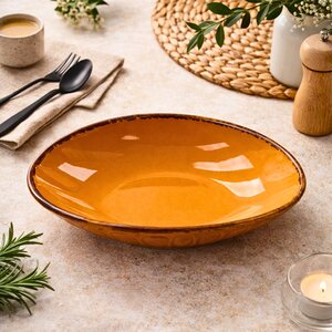 pjate ovale vulcania yellow 16,5x11 cm