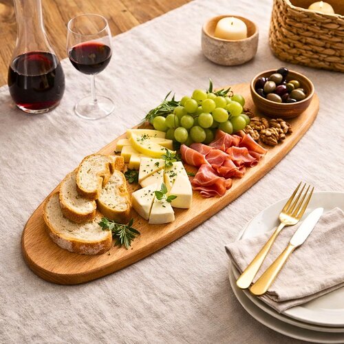 dru sherbimi oval 52x14 cm