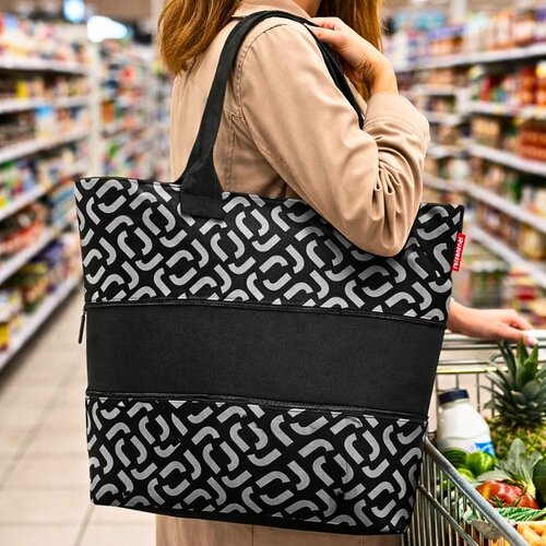 cante shopper twist black 50x26,5x16,5 cm