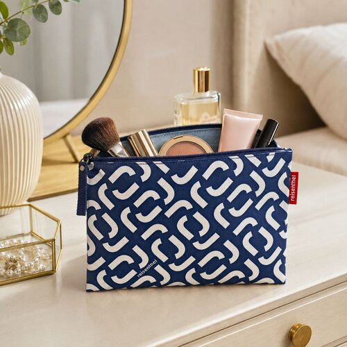 portofol tualeti navy case signature 24x17 cm
