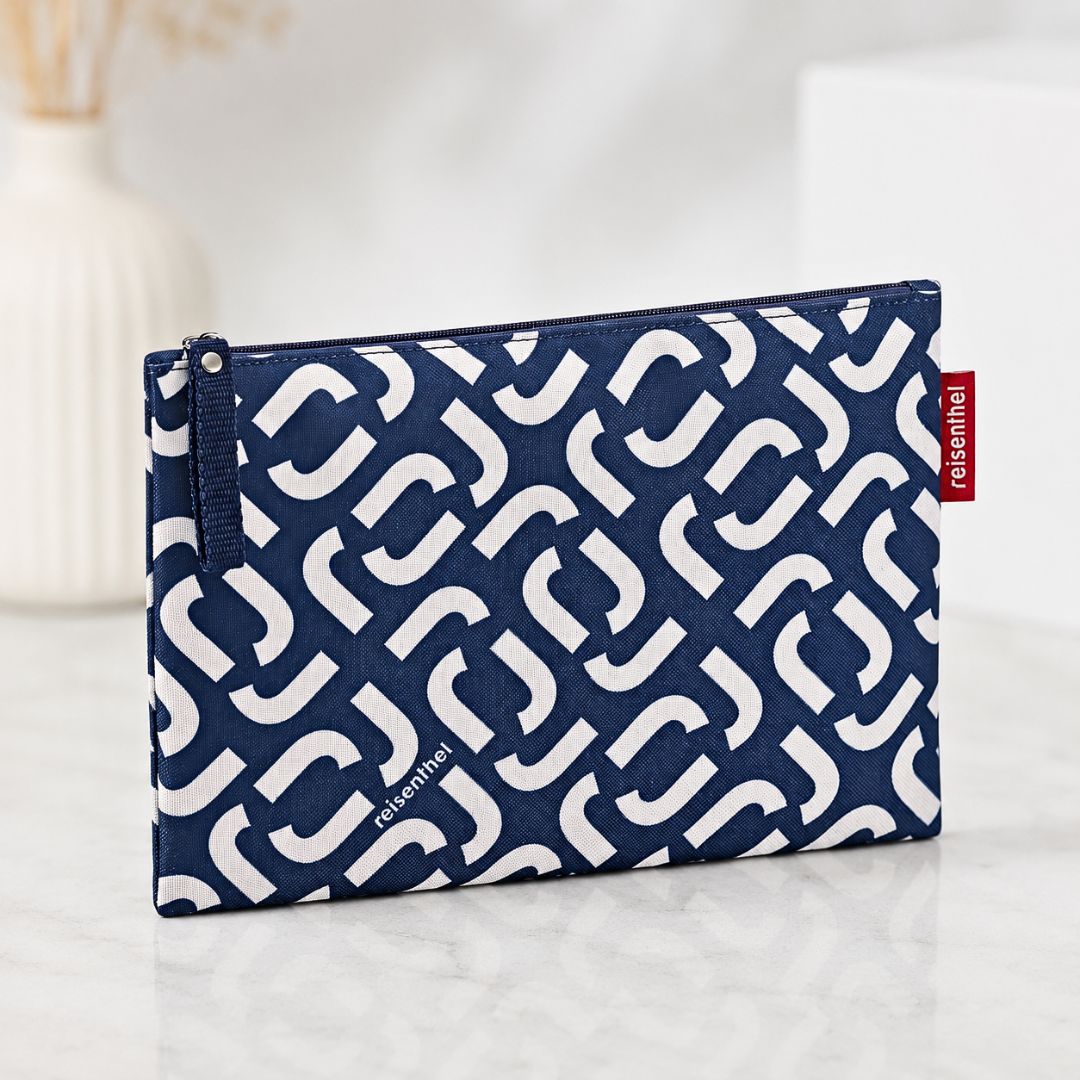 portofol tualeti navy case signature 24x17 cm