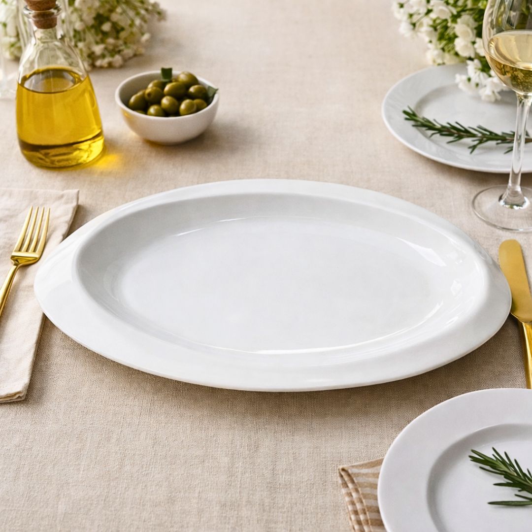pjatance porcelani ovale 35 cm
