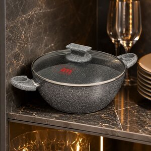 tenxhere me kapak cuore di pietra 28 cm
