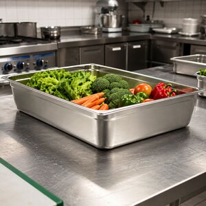 vaskete inoksi gastro 2/1 65x53x15 cm