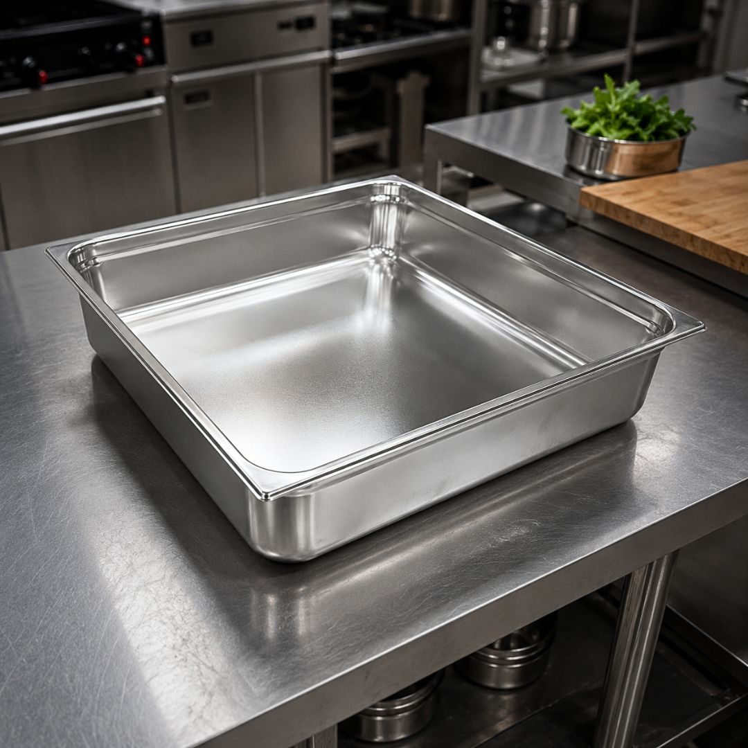 vaskete inoksi gastro 2/1 65x53x15 cm