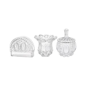 set qerasje per tavoline pearl 3 cope